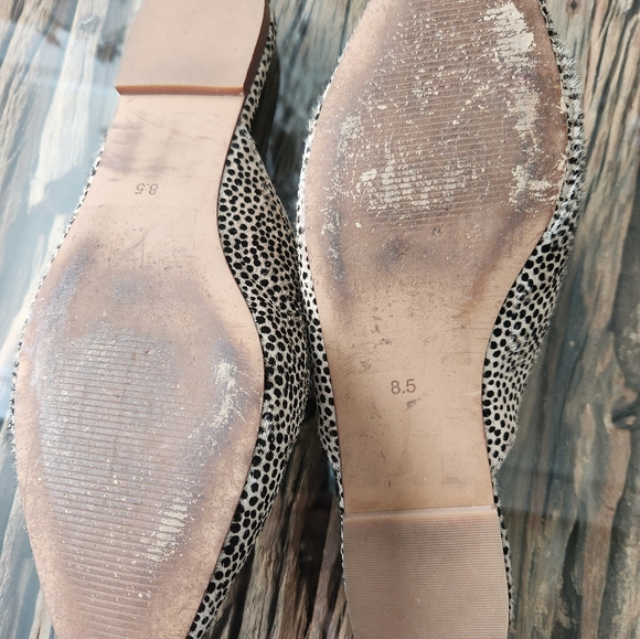 Womens leopard print mules, size 8.5 - Picture 4 of 4